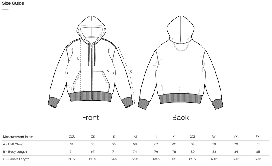 Product Size Guide