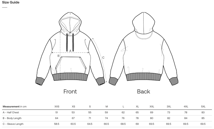 Product Size Guide