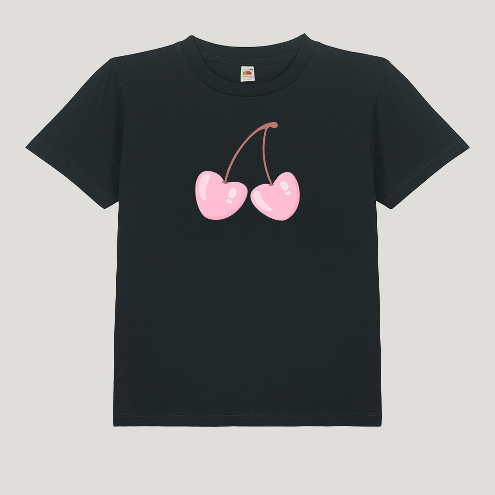 LOOZE Baby Tee - Pink Cherrys