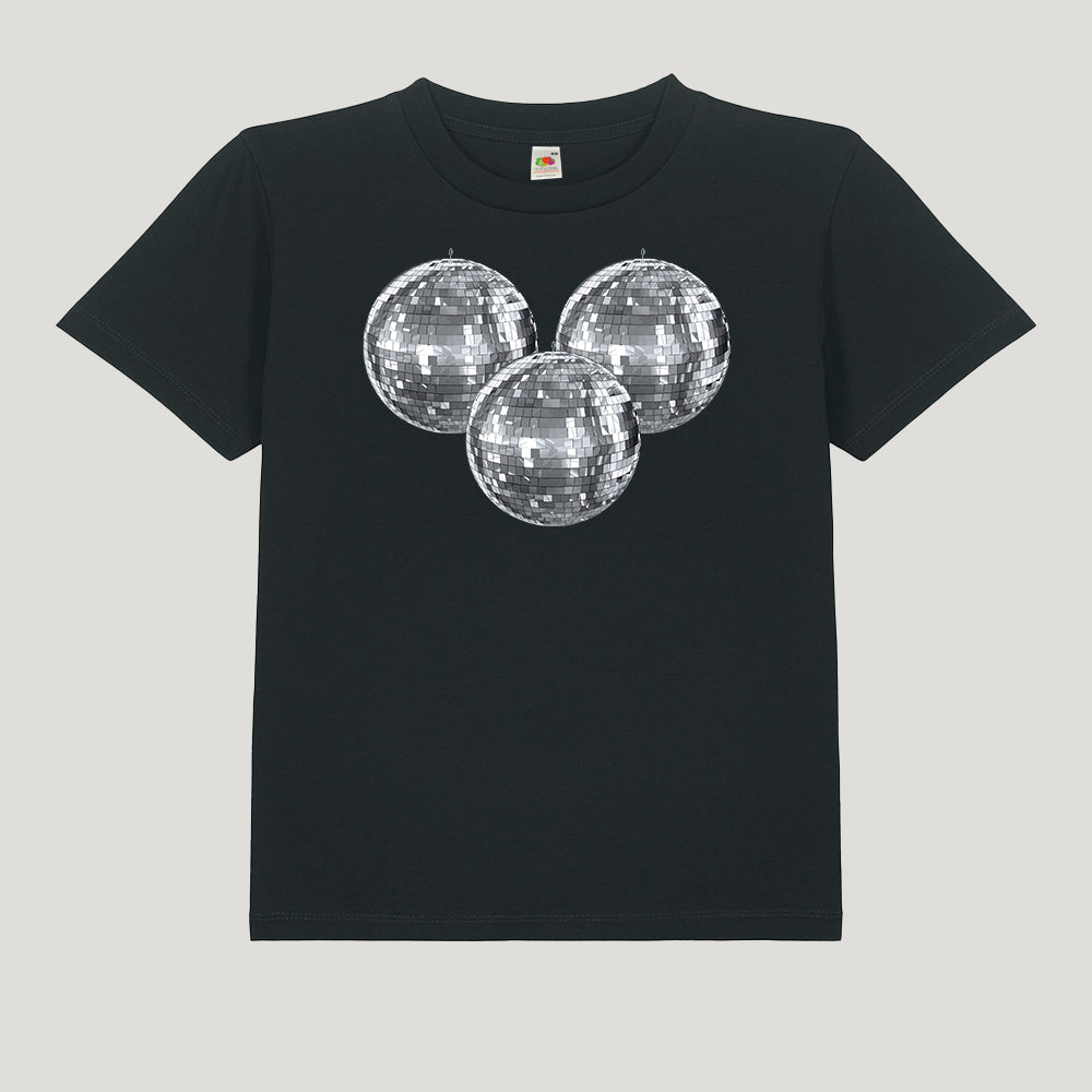LOOZE Baby Tee - Disco Silver Ball