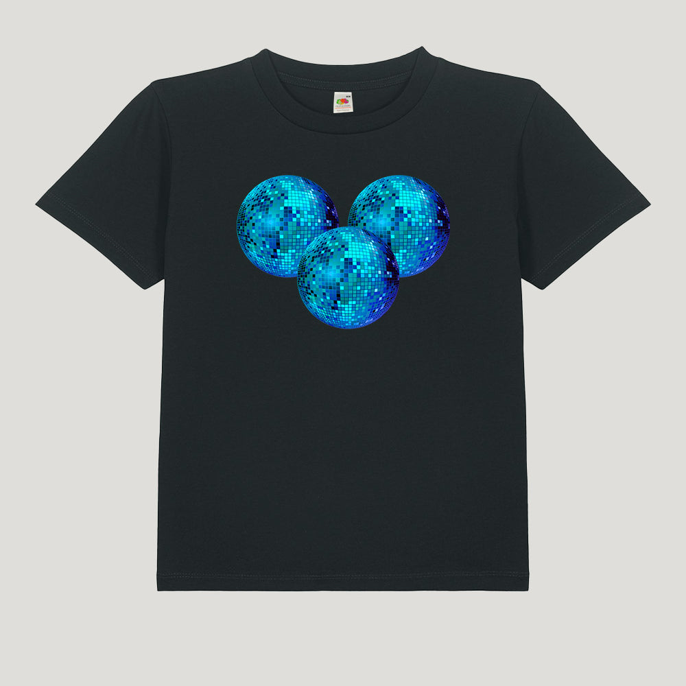 LOOZE Baby Tee - Disco Ball Blue
