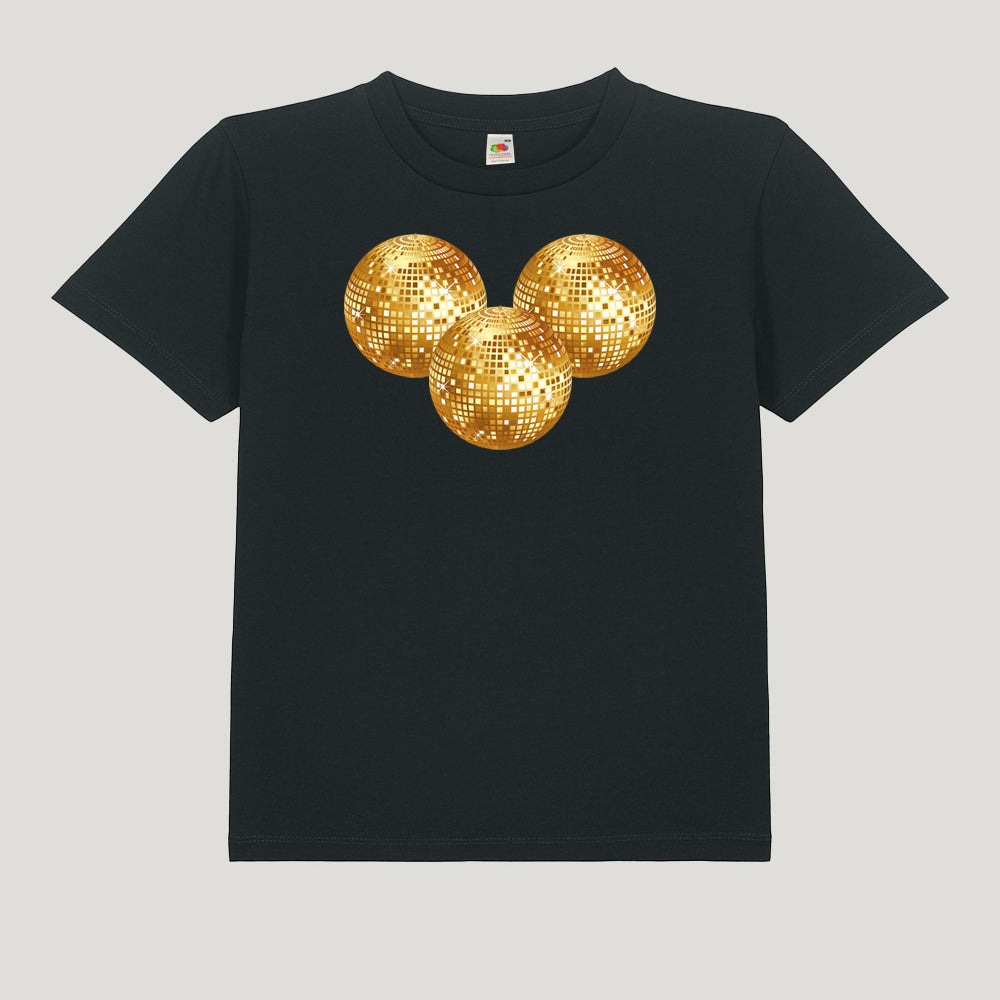 LOOZE Baby Tee - Disco Ball Gold