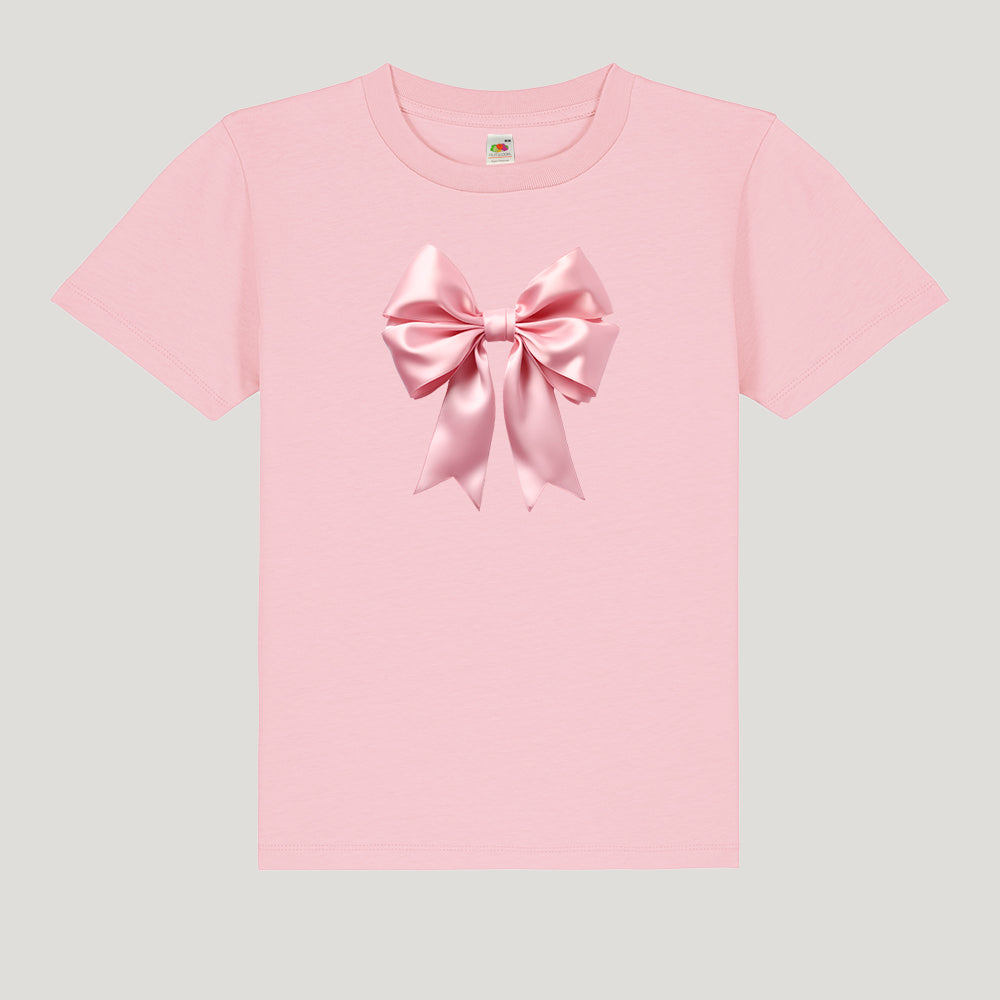 LOOZE Baby Tee - Pink Sløjfe