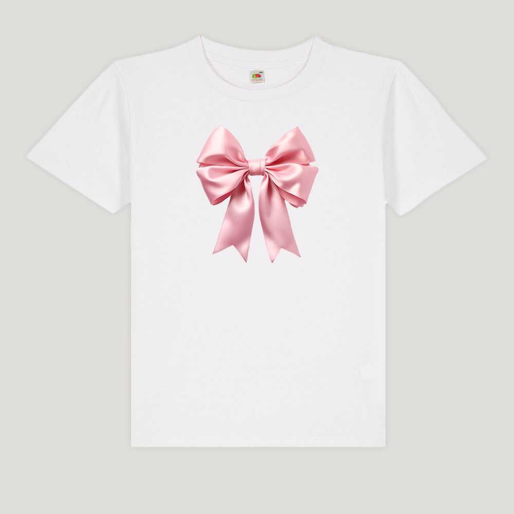 LOOZE Baby Tee - Pink Sløjfe