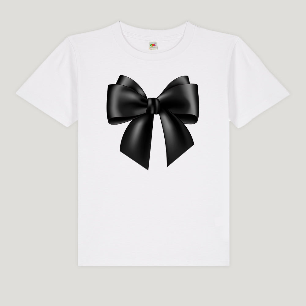 LOOZE Baby Tee - Sort Sløjfe