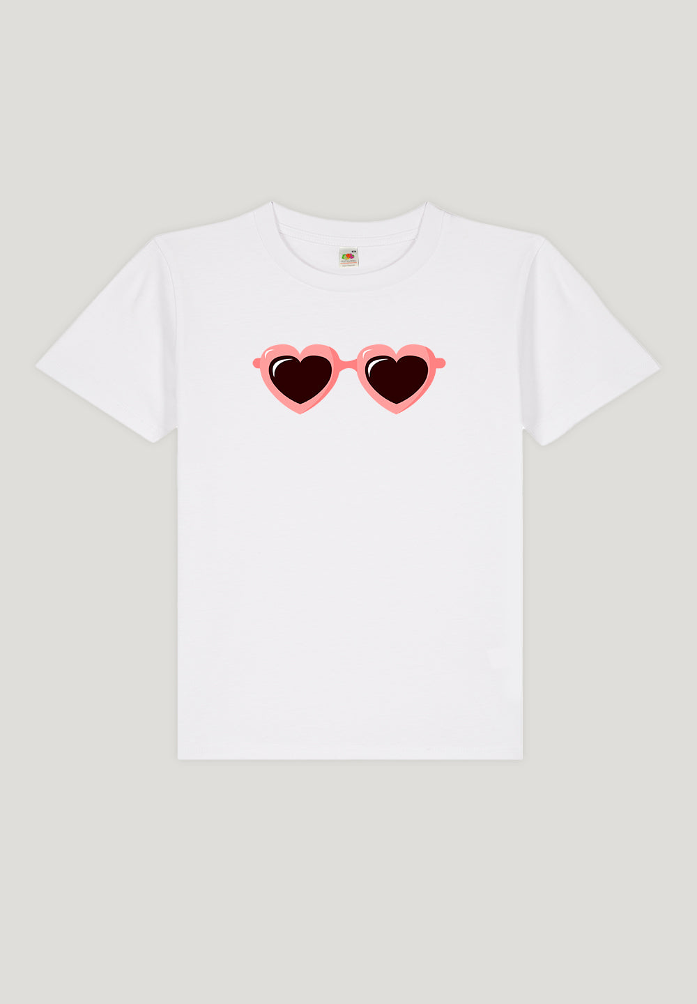 LOOZE Baby Tee - Heart Sunglasses