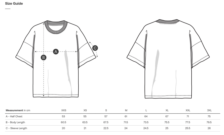 Product Size Guide